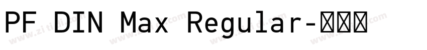 PF DIN Max Regular字体转换